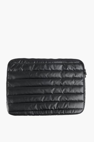 Black Swirl Quilted Laptop Sleeve