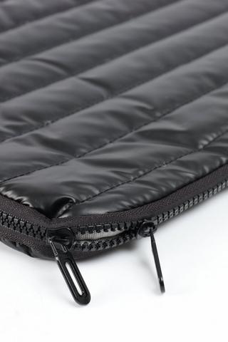 Black Swirl Quilted Laptop Sleeve