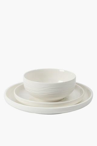 Wave Fine Bone Dinner Plate