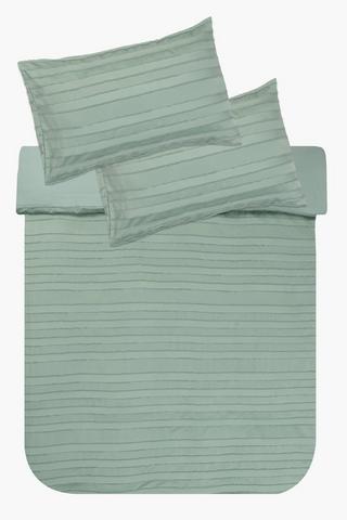 Soft Touch Textured Clipped Duvet Cover Set