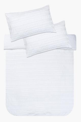 Soft Touch Textured Clipped Duvet Cover Set
