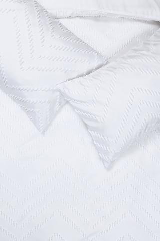 Soft Touch Clipped Chevron Duvet Cover Set