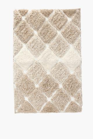 Cotton Mingle Diamond Bath Mat Extra Large