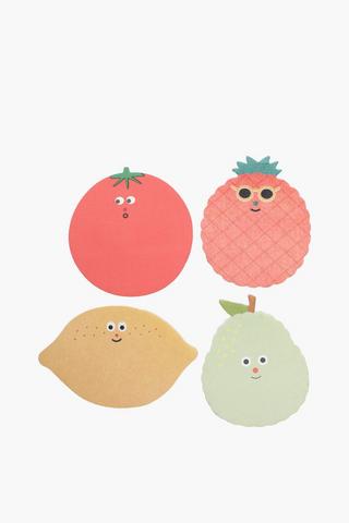 4 Pack Post It Fruits