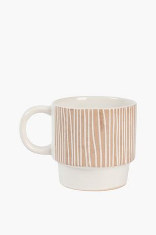 4 Pack Embossed Mugs