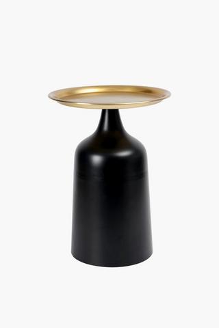 Gilded Metal Side Table