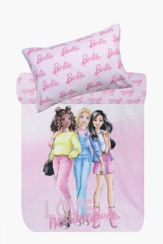 Soft Touch Barbie Reversible 90 Gsm Duvet Cover Set