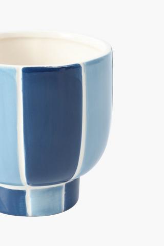Stripe Fotted Planter, 10cm