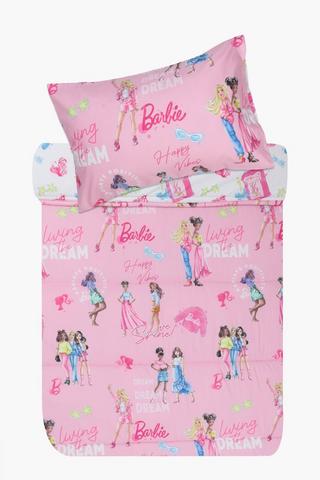 Soft Touch Barbie Reversible 90 Gsm Comforter Set