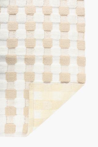 2 Tone Checkered Bath Mat, 50x80cm