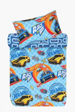Hotwheels 132 Thread Count Polycotton Reversible Duvet Cover Set