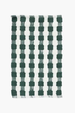 2 Tone Checkered Bath Mat, 50x80cm