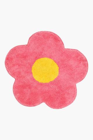 Shaped Cotton Flower Bath Mat, 60cm