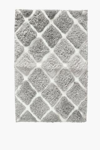 Cotton Mingle Diamond Bath Mat Extra Large
