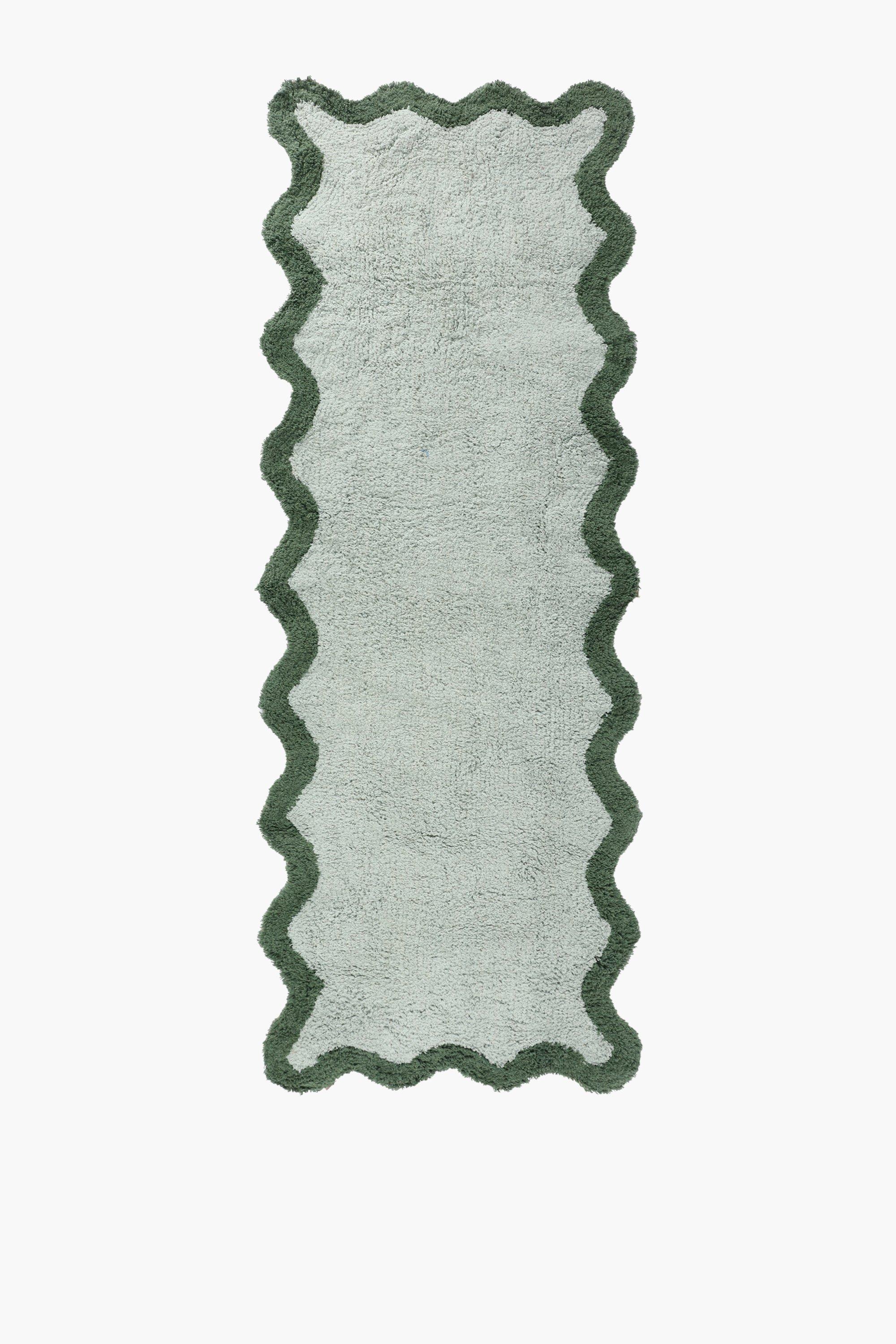 2 Tone Scallop Bath Runner, 50x150cm