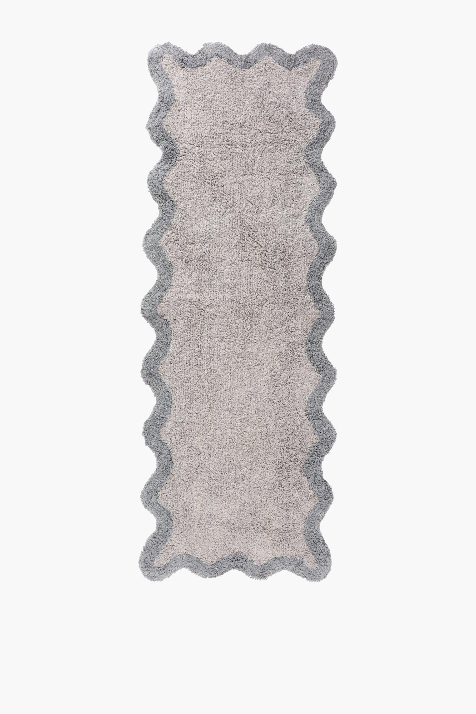 2 Tone Scallop Bath Runner, 50x150cm