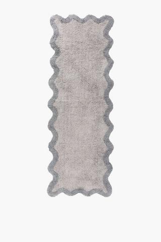 2 Tone Scallop Bath Runner, 50x150cm