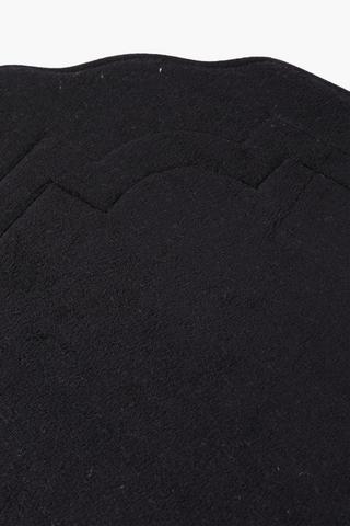 Shaped Plain Foam Bath Mat, 50x80cm