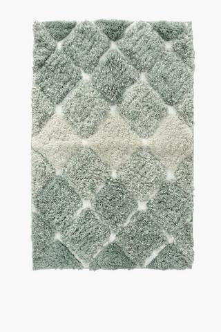 Cotton Mingle Diamond Bath Mat Extra Large