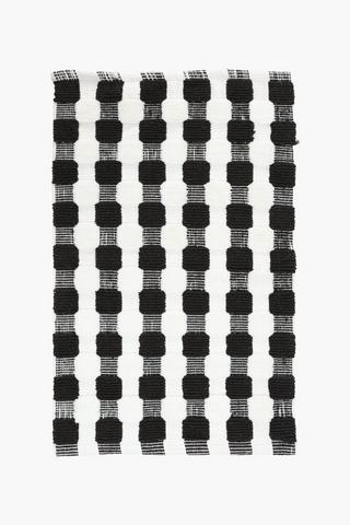 2 Tone Checkered Bath Mat, 50x80cm
