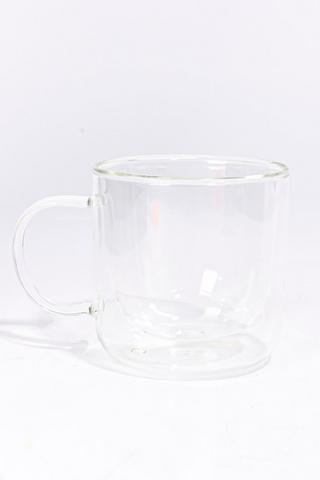 Double Wall Glass Mug, 320ml