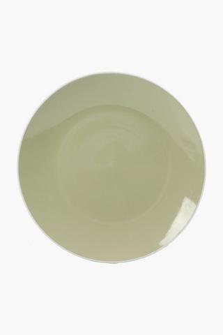 Rim Glaze Ceramic Dinner Plate