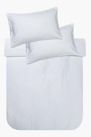 Premium Cotton Mattelasse Wave Duvet Cover Set