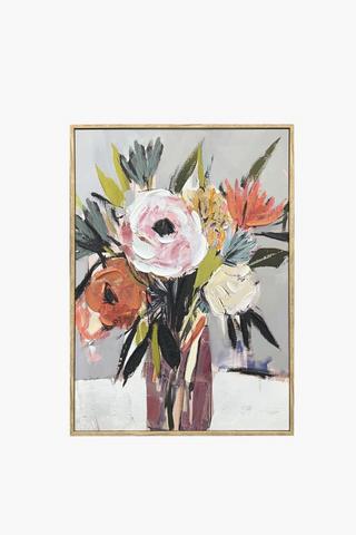 Painterly Bouquet Canvas, 50x70cm