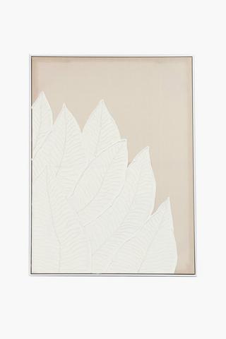 Textured Leaves Canvas, 90x120cm