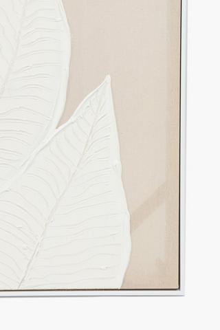 Textured Leaves Canvas, 90x120cm