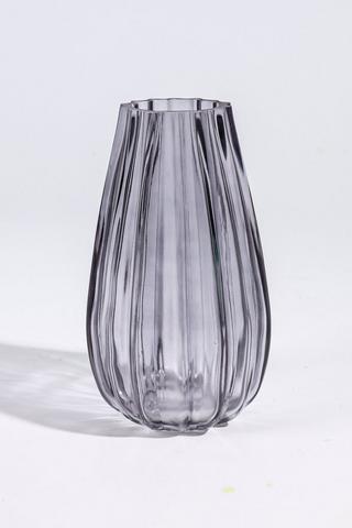 Ribbed Belly Vase, 19cm