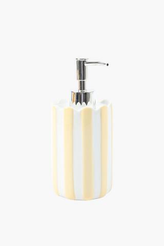Ceramic Stripe Soap Dispenser