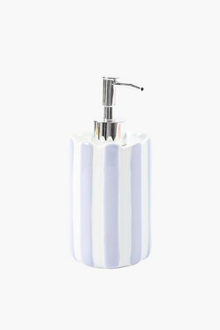 Ceramic Stripe Soap Dispenser