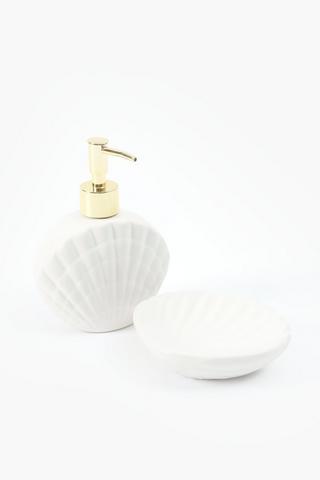 Ceramic Shell Shaped Soap Dish