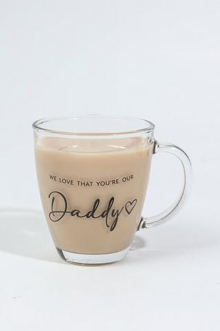 Daddy Clear Glass Mug,320ml