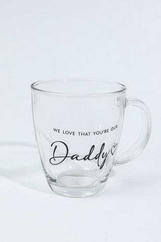 Daddy Clear Glass Mug,320ml