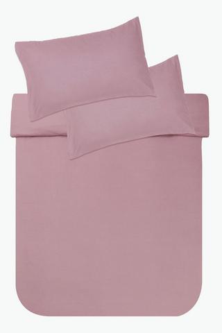 Winter Soft Touch Plain Duvet Cover Set