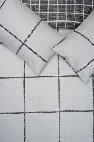 Soft Touch Checkered Reversible Duvet Cover Set