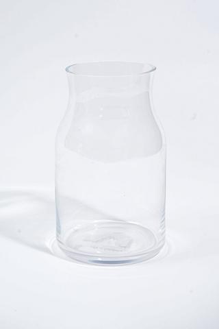 Cylinder Glass Vase, 25cm