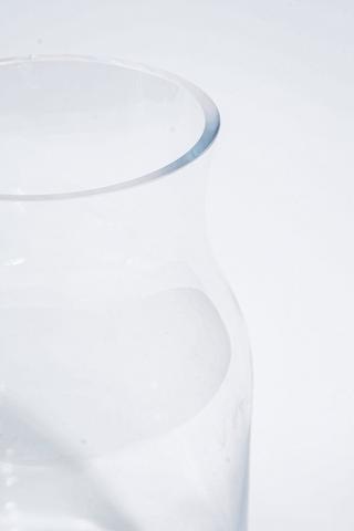 Cylinder Glass Vase, 25cm