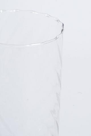 Swirl Glass Cylinder Vase, 25cm