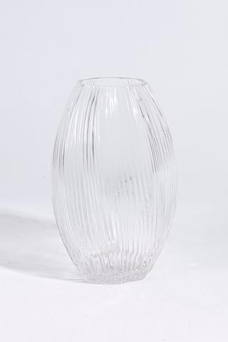 Ribbed Belly Vase, 27cm