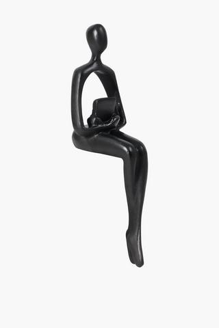 Sitting Man Statue, 9x14.5cm