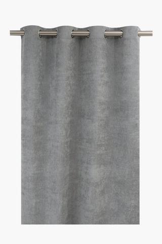 Eyelet Tennessee Textured Plain Block Out Curtain, 140x225cm