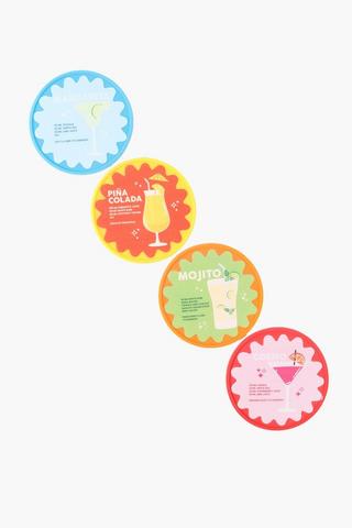 4 Pack Silicone Cocktail Coasters