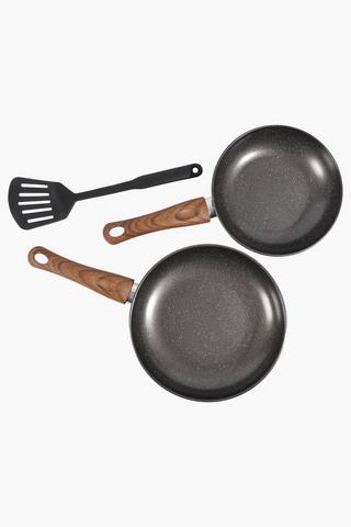 3 Piece Isando Non-frying Pan Set