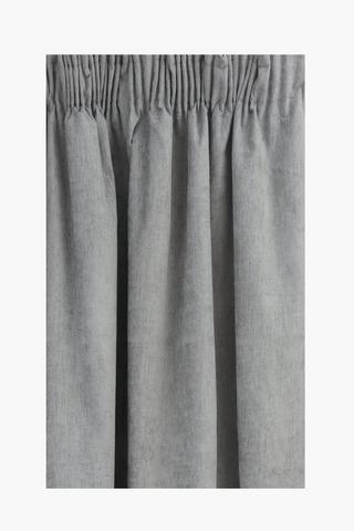 Taped Tennessee Textured Plain Block Out Curtain, 230x218cm