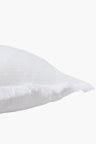 Waffle Fringe Scatter Cushion, 60x60cm