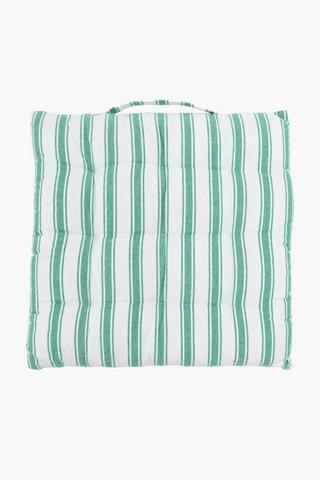 Cotton Stripe Chair Pad, 40x40cm
