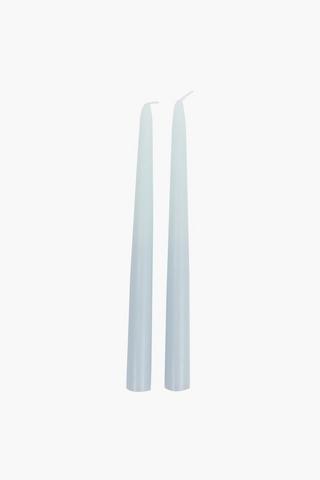 2 Pack Pastel Dinner Candles, 36cm